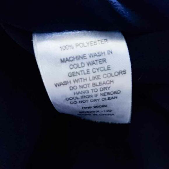 Dalia Dress Size 4 Navy Blue Drawstring Waist Long Sleeve, Knee Length, Casual - Picture 8 of 8